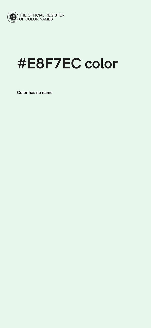 #E8F7EC color image
