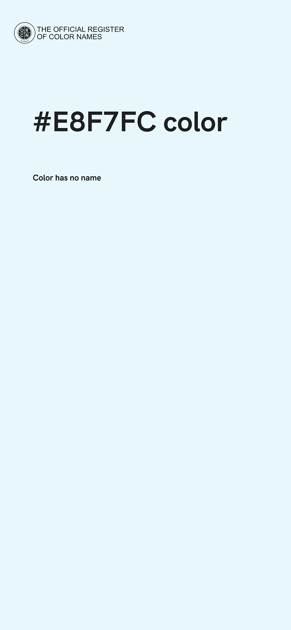 #E8F7FC color image
