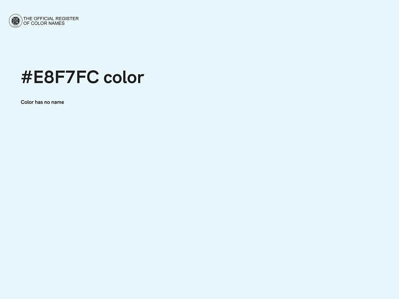 #E8F7FC color image