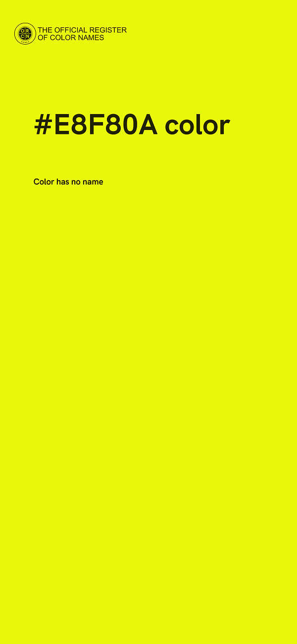 #E8F80A color image