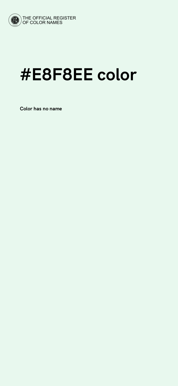 #E8F8EE color image