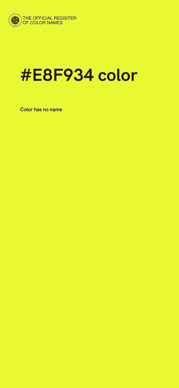 #E8F934 color image