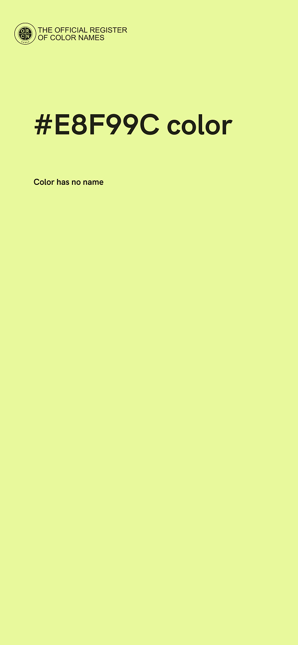 #E8F99C color image