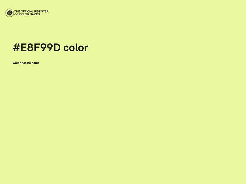 #E8F99D color image