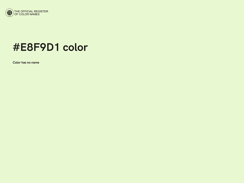 #E8F9D1 color image