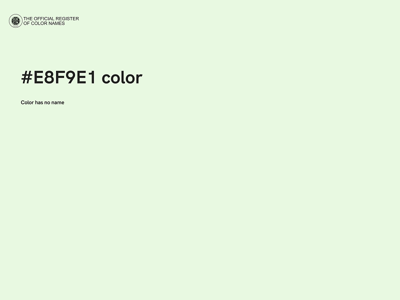 #E8F9E1 color image