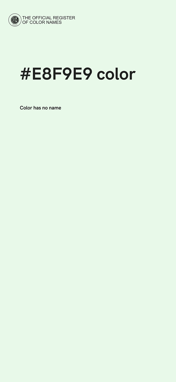 #E8F9E9 color image