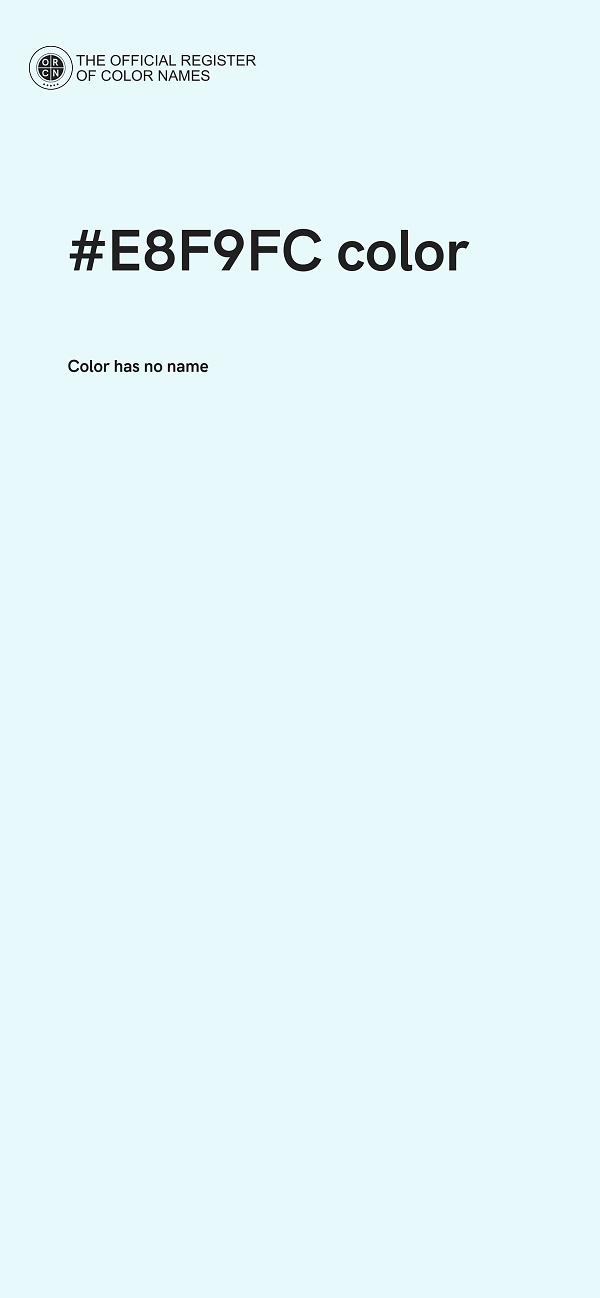 #E8F9FC color image