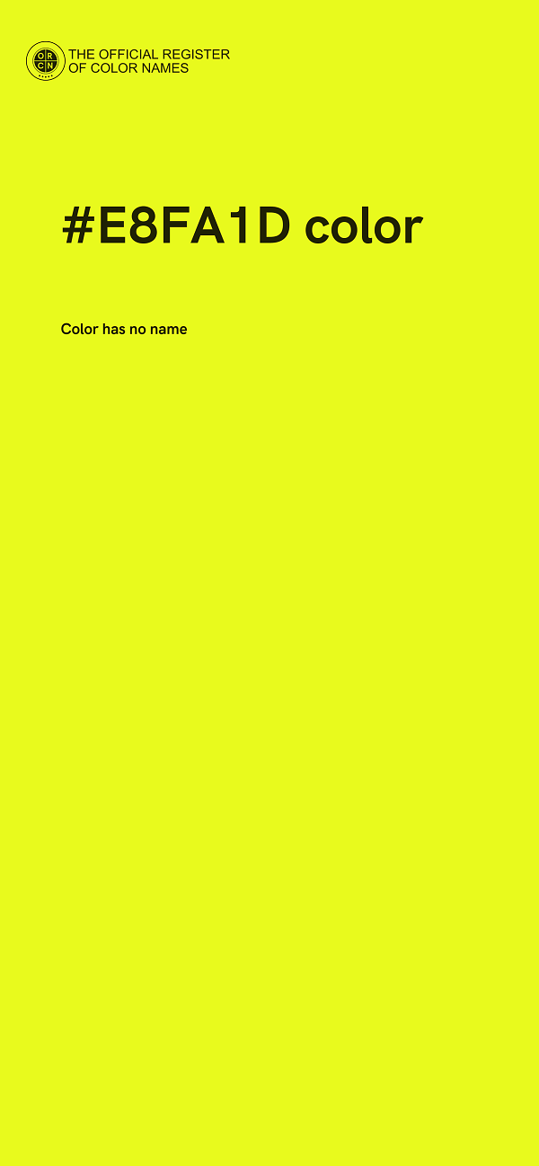 #E8FA1D color image