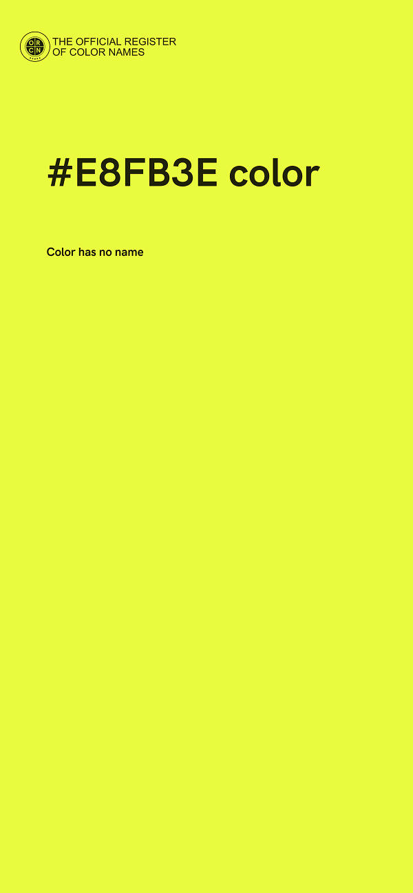 #E8FB3E color image