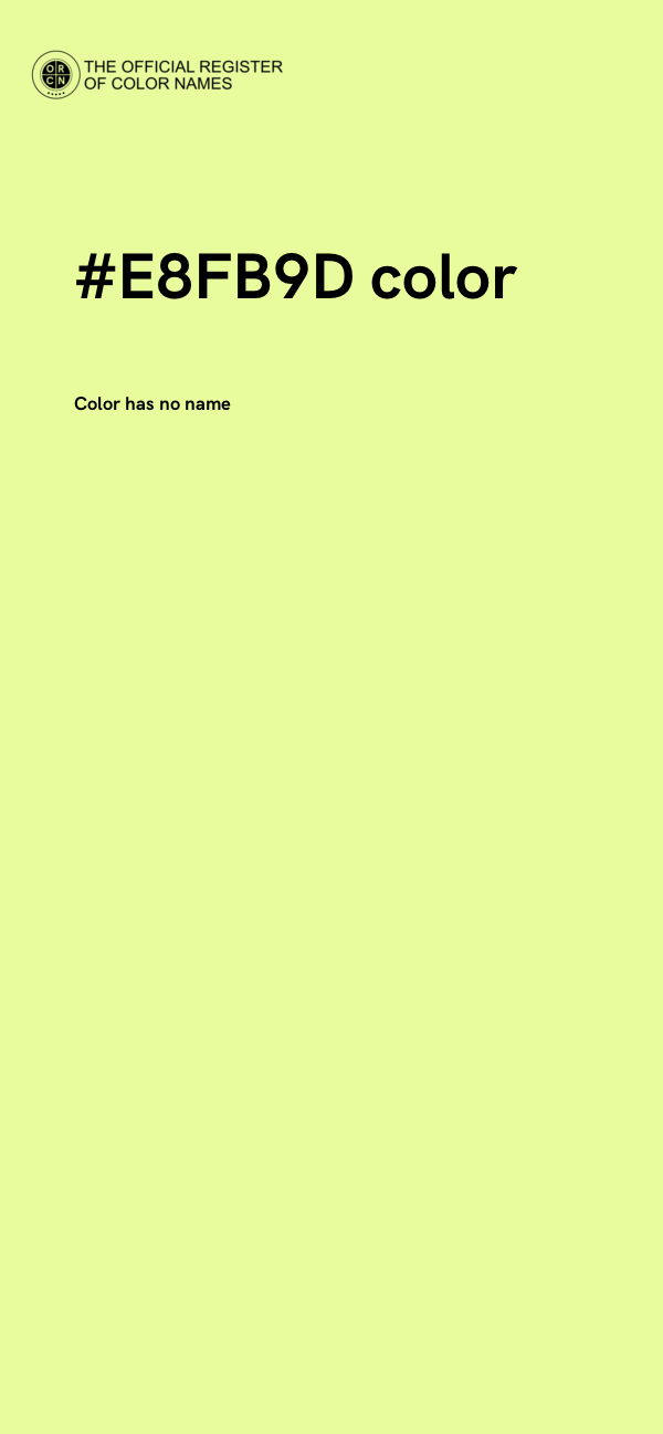 #E8FB9D color image