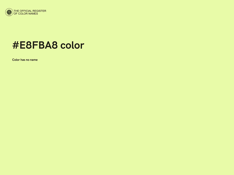 #E8FBA8 color image