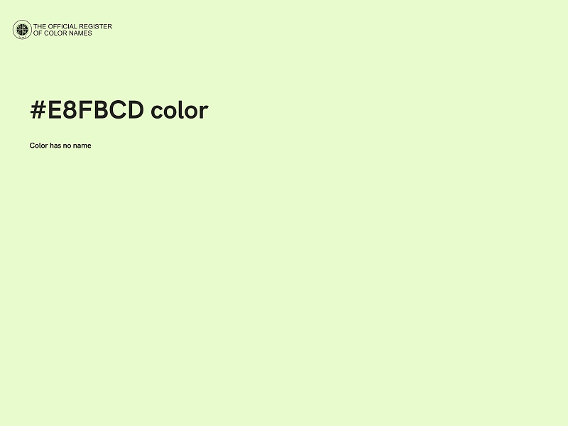 #E8FBCD color image