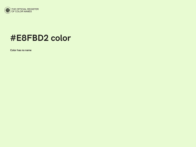 #E8FBD2 color image