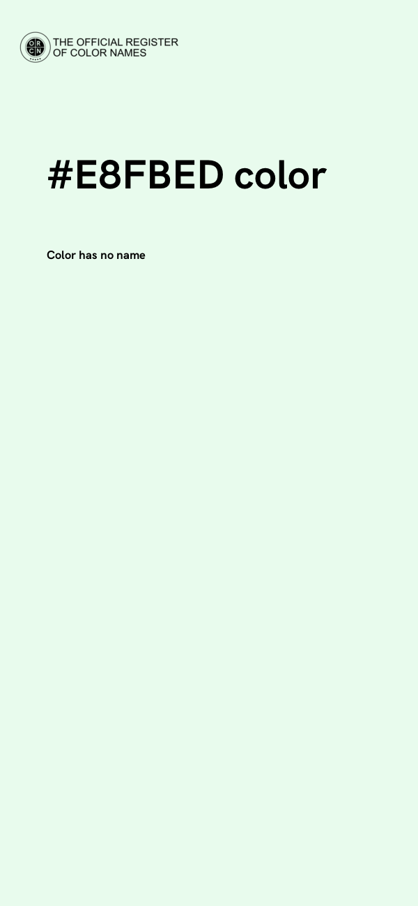 #E8FBED color image
