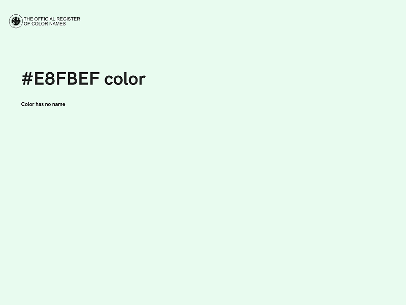 #E8FBEF color image