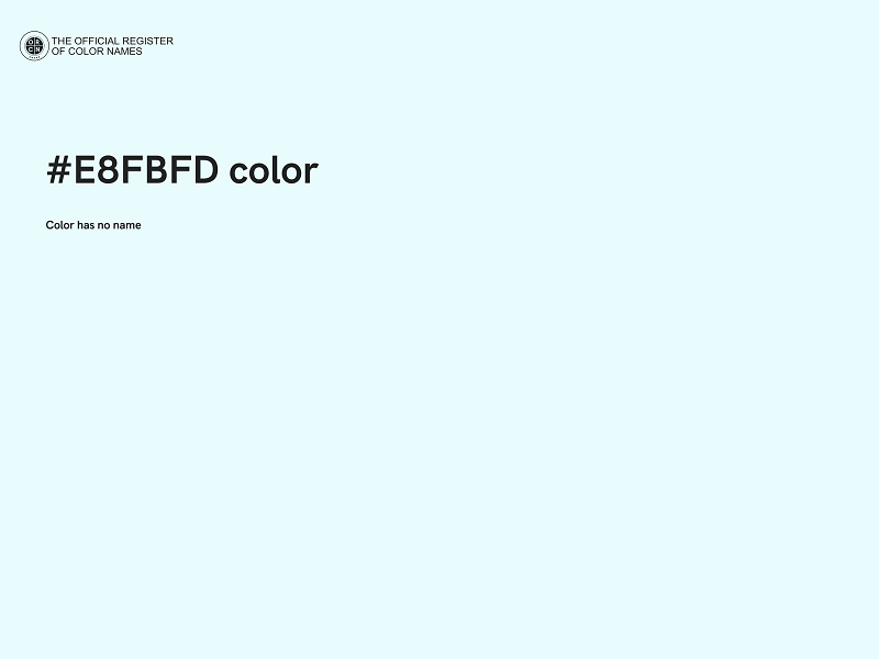 #E8FBFD color image