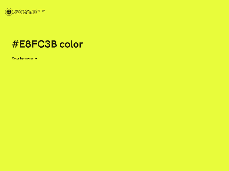 #E8FC3B color image