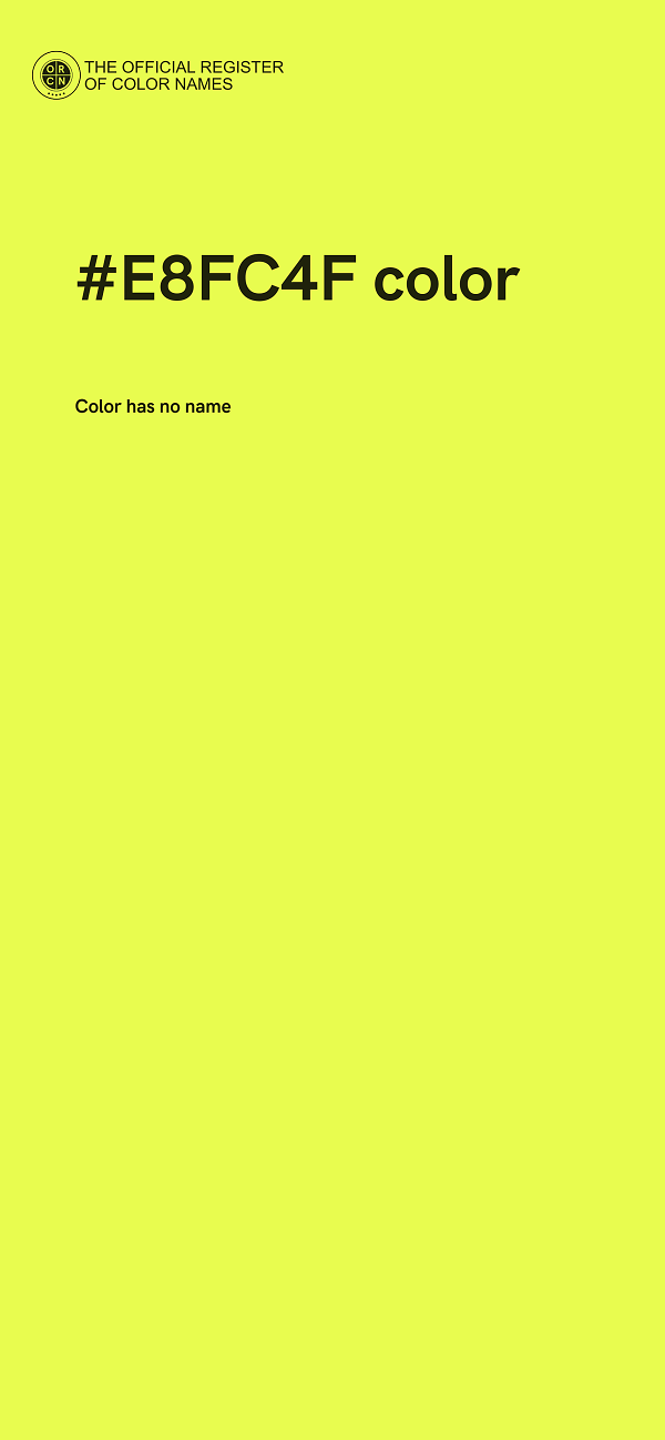 #E8FC4F color image