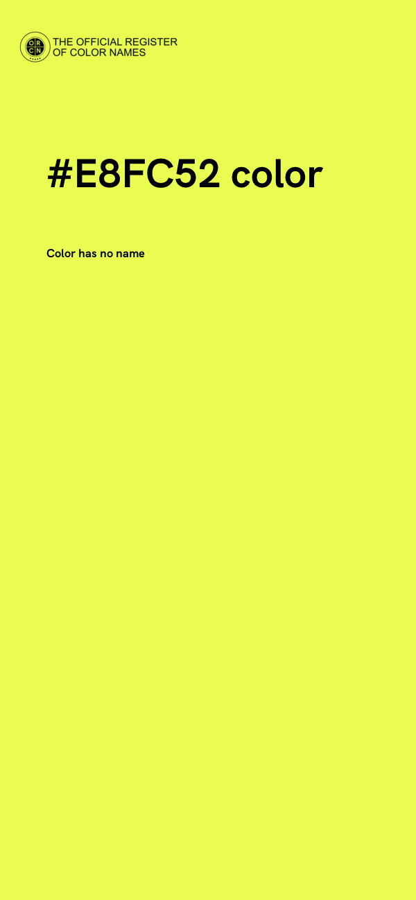 #E8FC52 color image