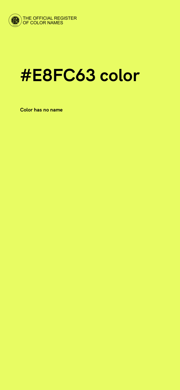 #E8FC63 color image