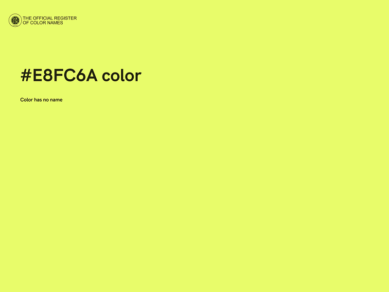 #E8FC6A color image