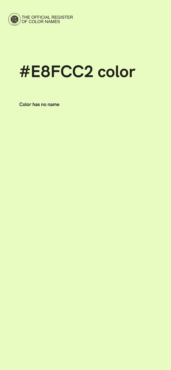 #E8FCC2 color image