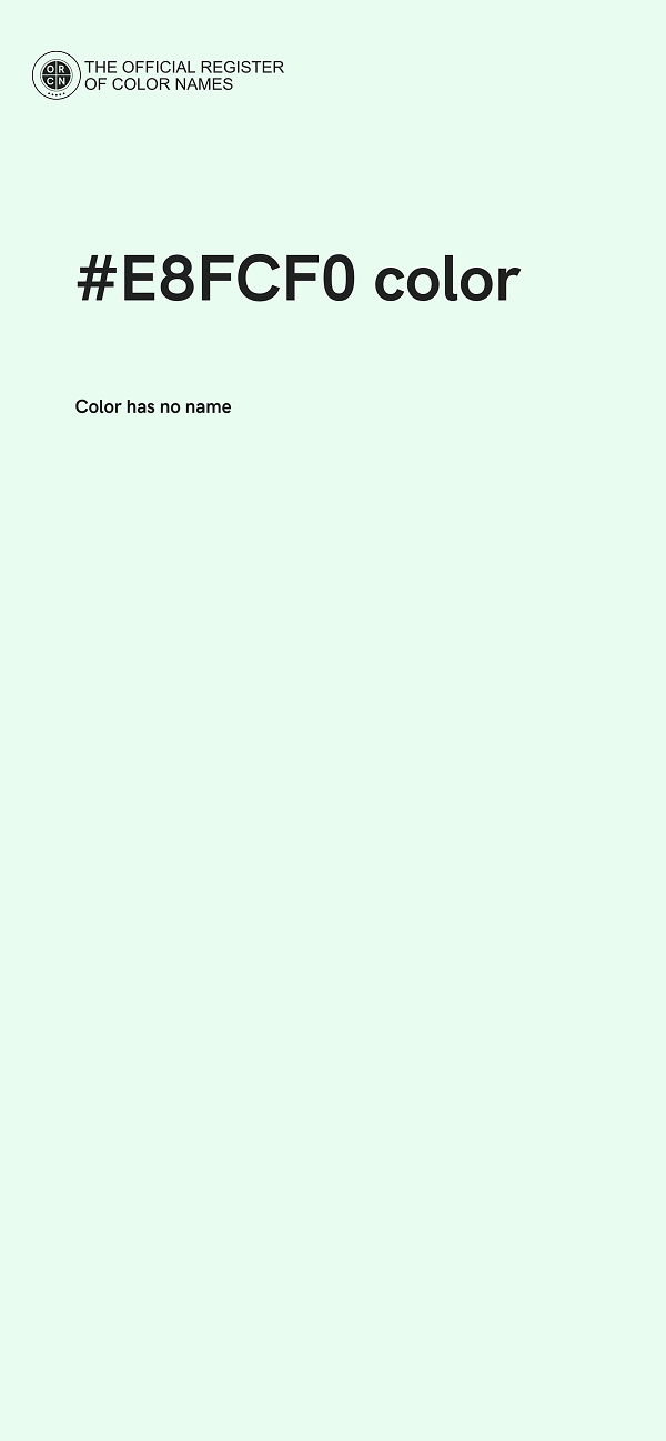 #E8FCF0 color image