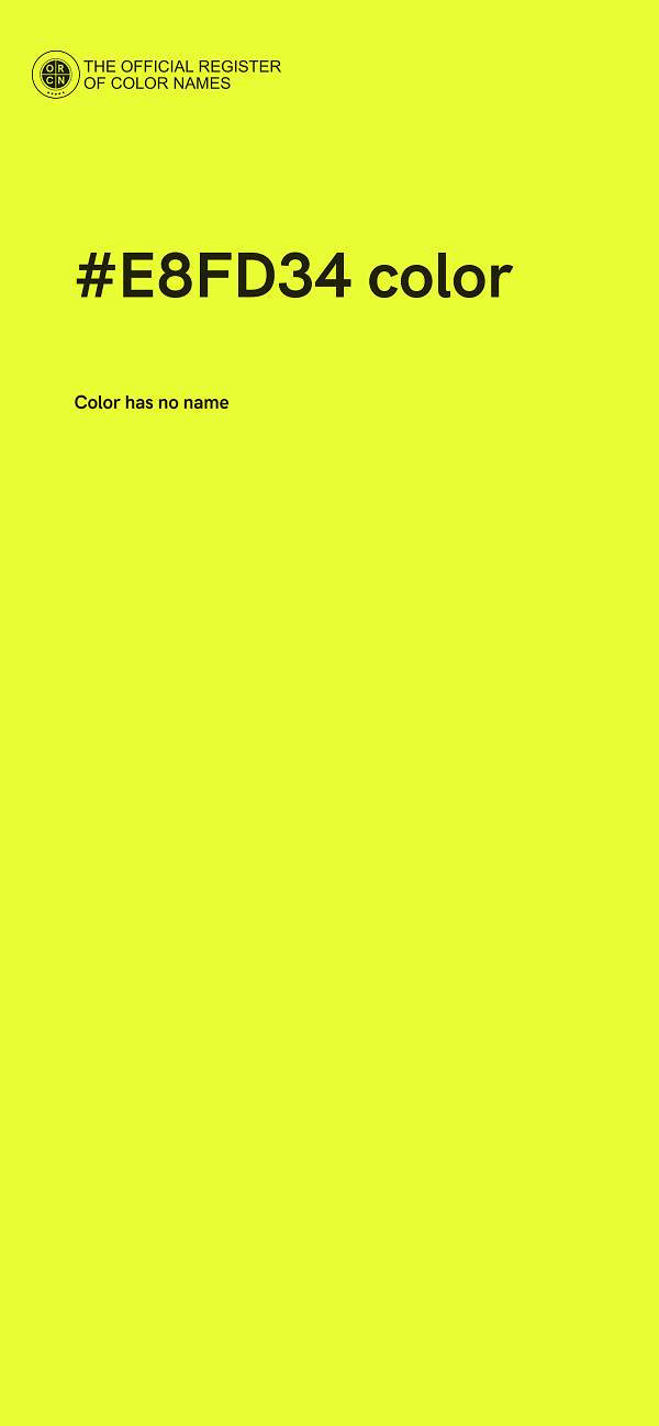 #E8FD34 color image