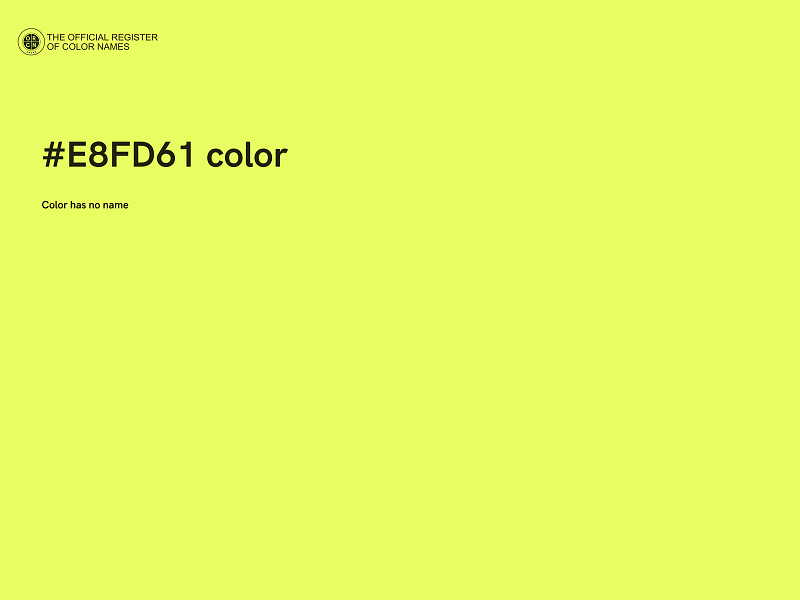 #E8FD61 color image