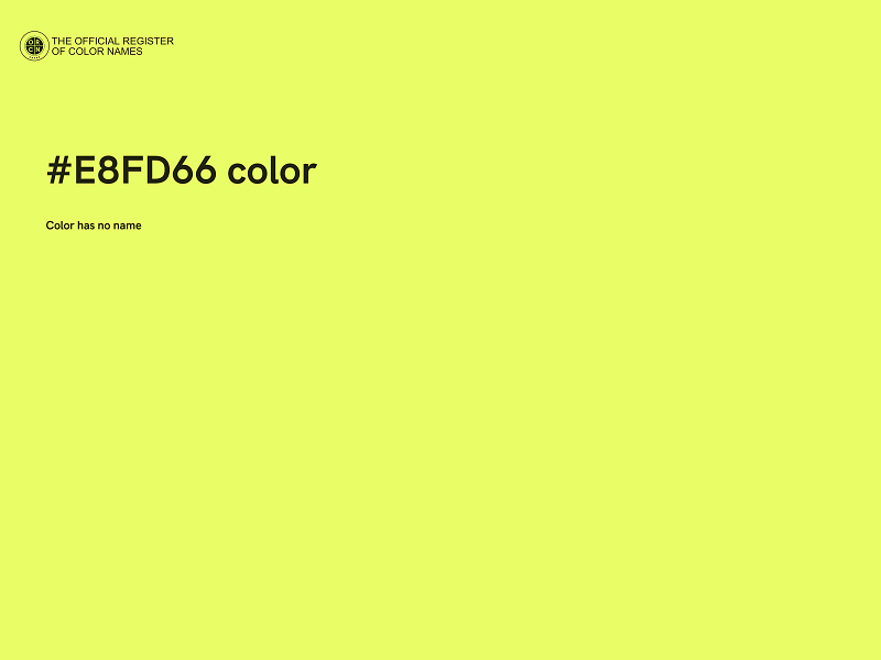 #E8FD66 color image