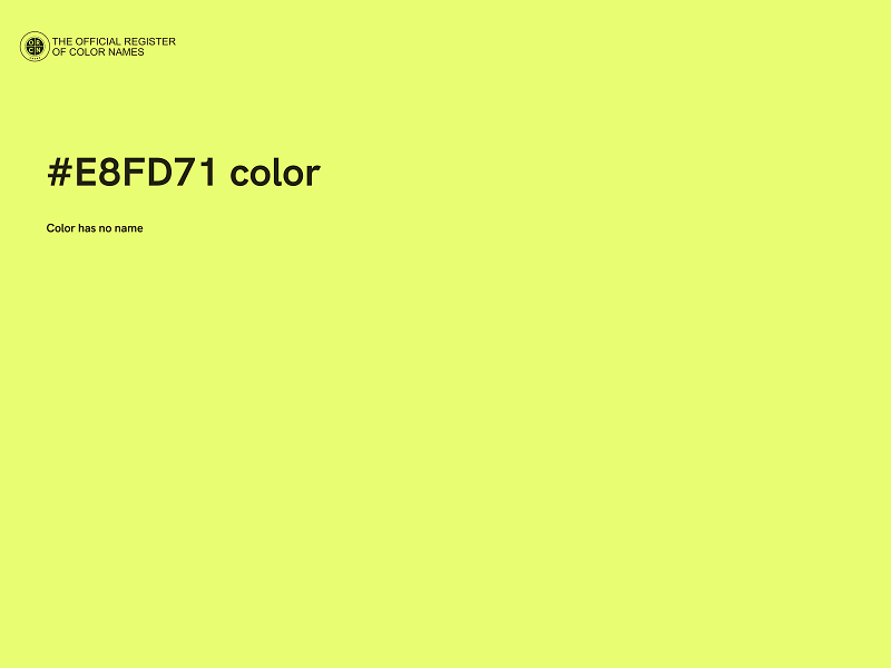 #E8FD71 color image