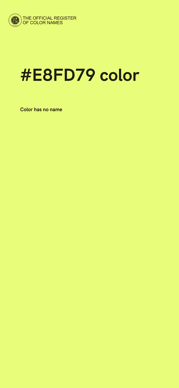 #E8FD79 color image