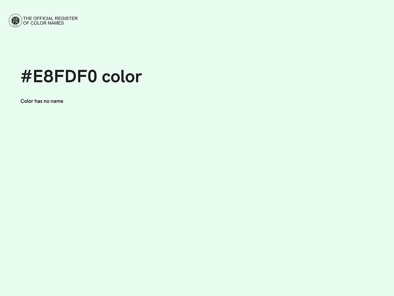 #E8FDF0 color image