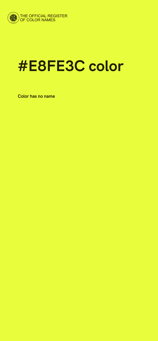 #E8FE3C color image
