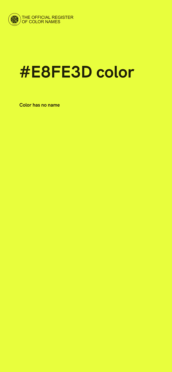 #E8FE3D color image