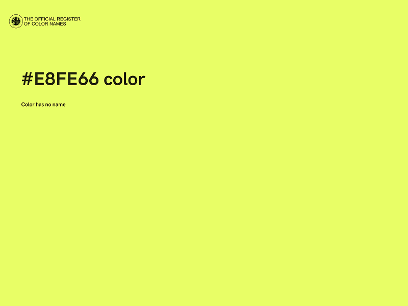 #E8FE66 color image