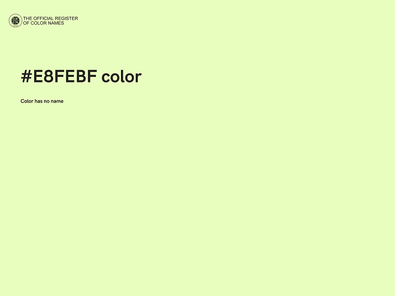 #E8FEBF color image