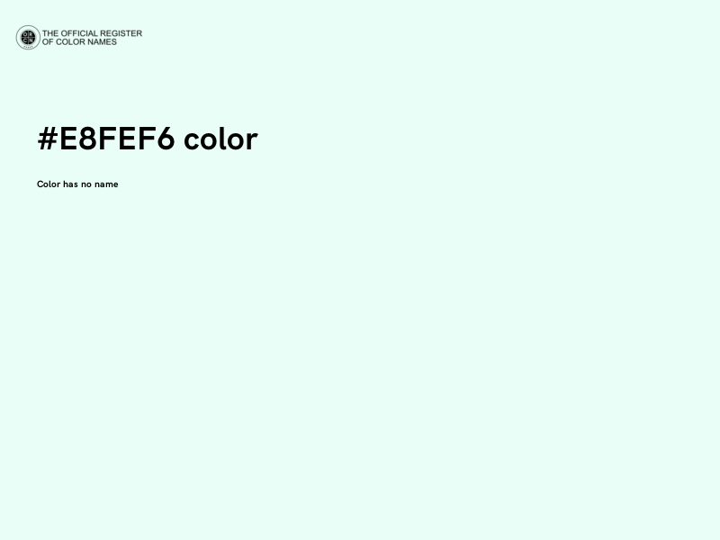 #E8FEF6 color image