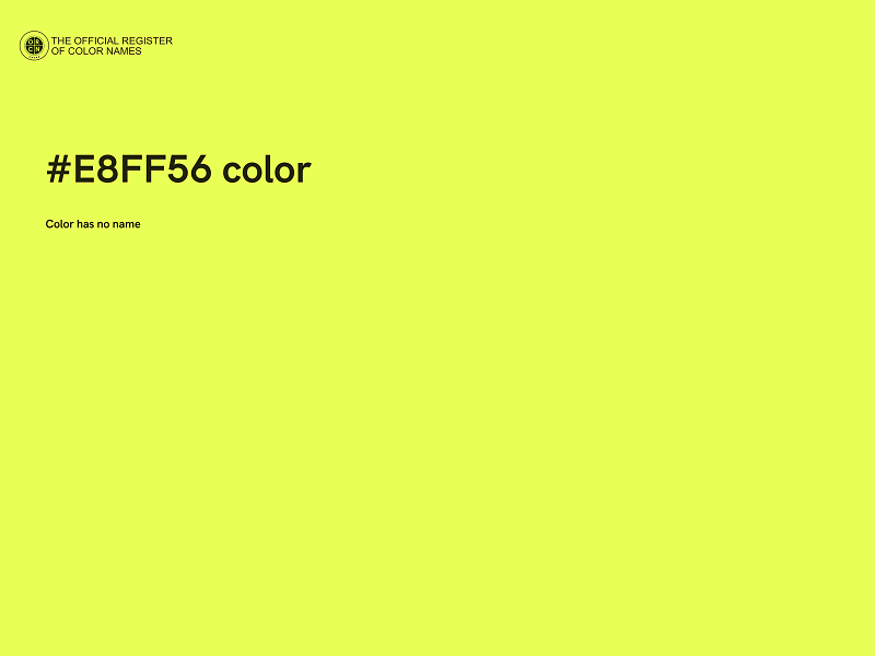 #E8FF56 color image