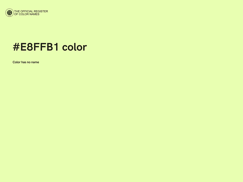 #E8FFB1 color image