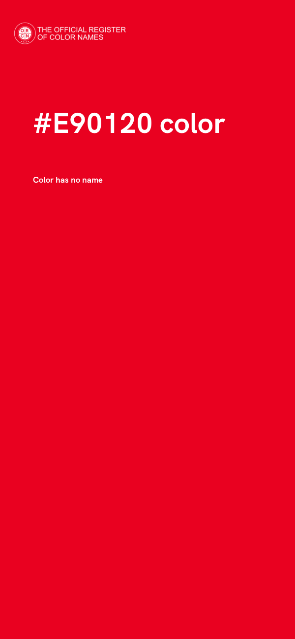 #E90120 color image