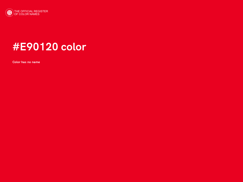 #E90120 color image