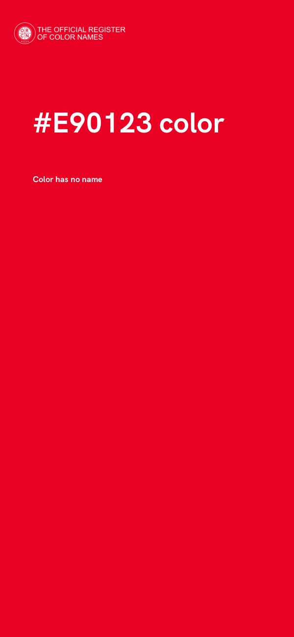 #E90123 color image