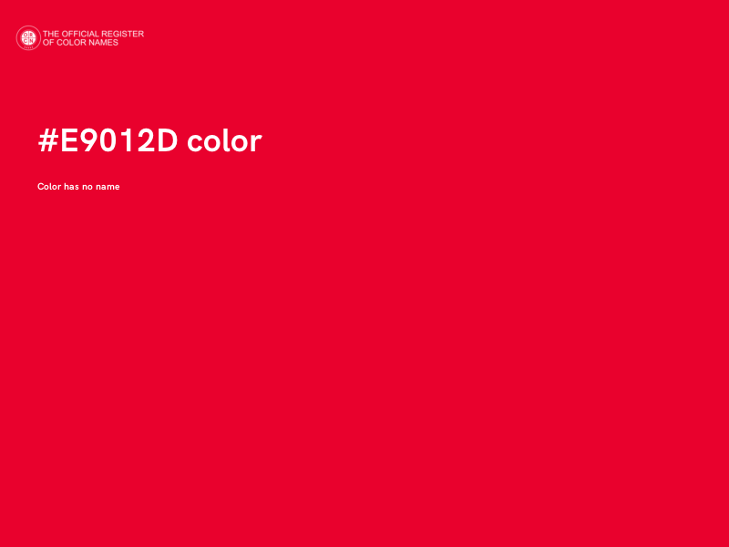 #E9012D color image