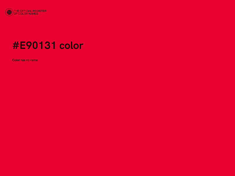 #E90131 color image