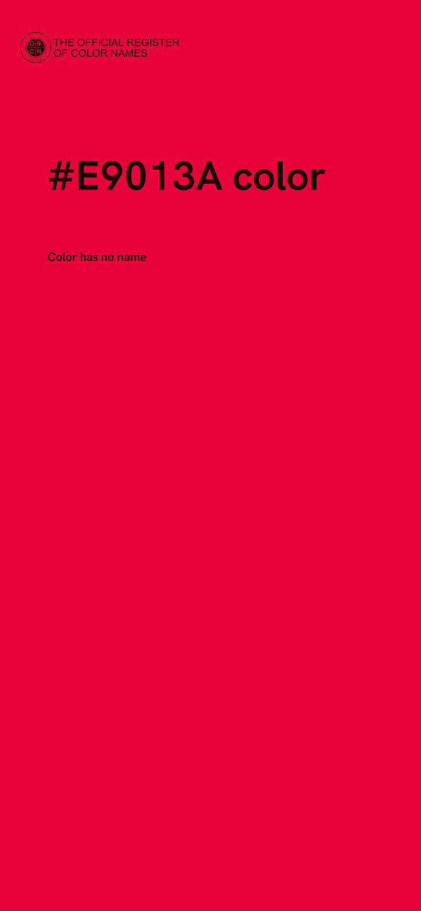 #E9013A color image