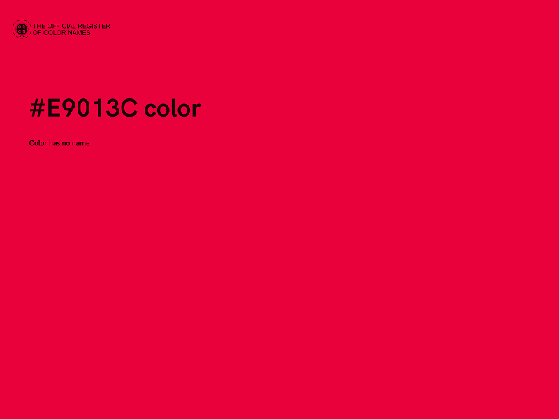 #E9013C color image