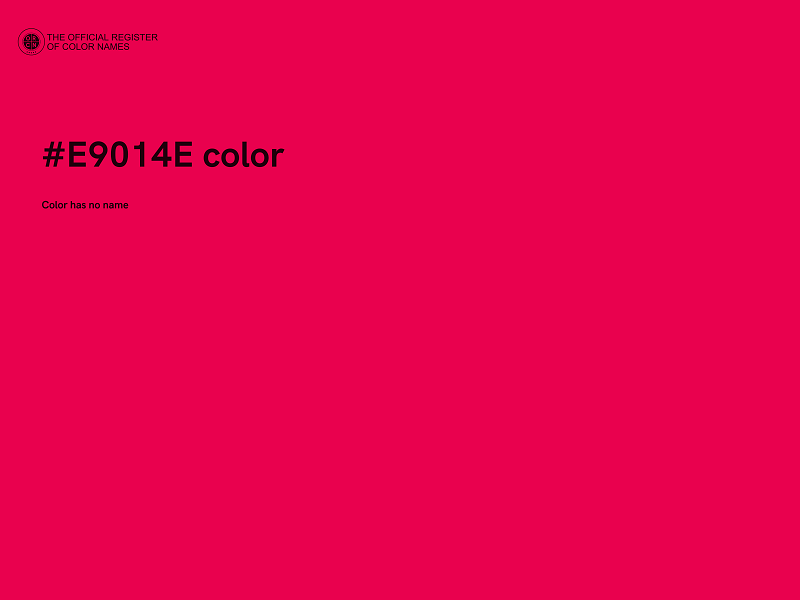 #E9014E color image