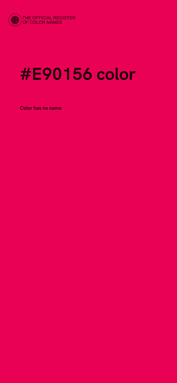 #E90156 color image